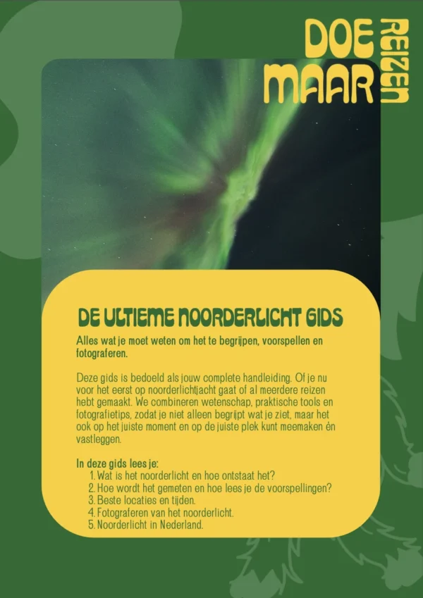 Doe Maar Reizen - Jouw ultieme noorderlicht gids Jouw ultieme Noorderlicht gids